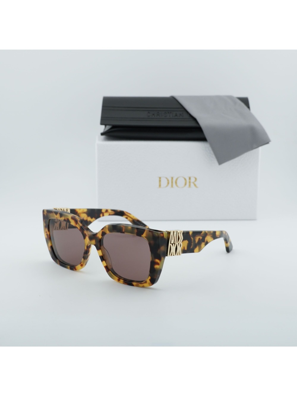 Dior MISSDIOR S2I 26D0 Square Sunglasses - Havana / Brown